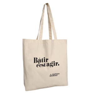 Totebag coton "Bâtir c’est agir"