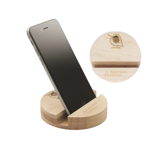 Support téléphone graines